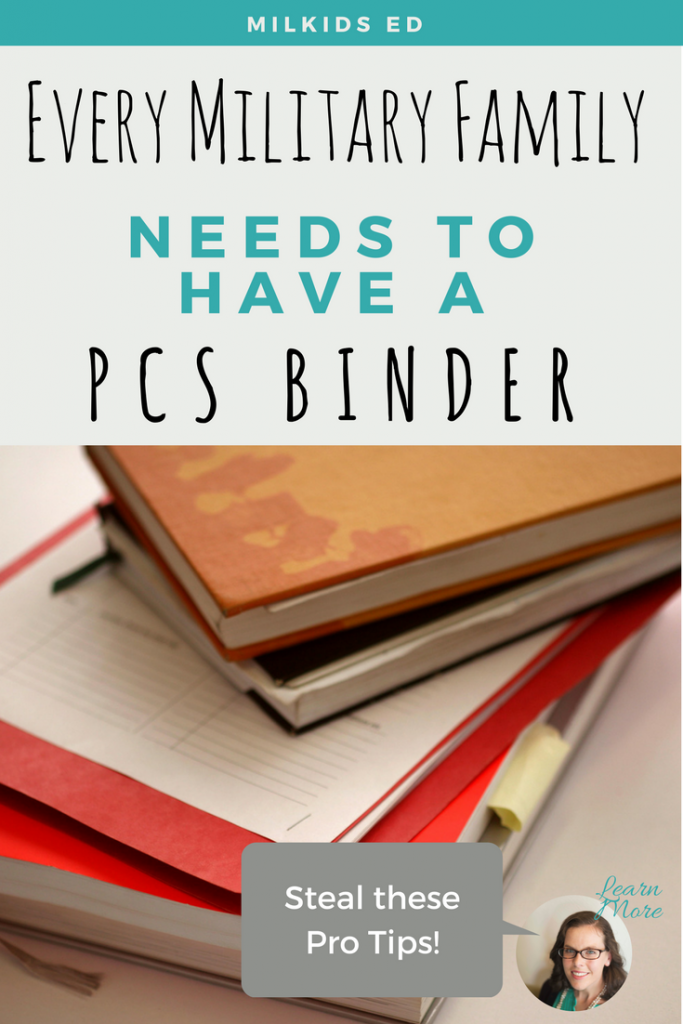 Every military family needs a PCS binder!
