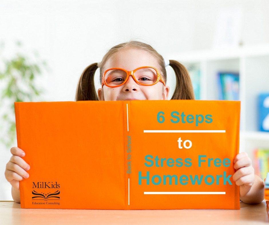 Make homework stress free with a 6 step homework guide for busy parents