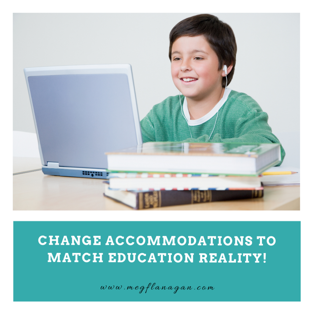 Tweak your child's 504 Plan accommodations for distance learning!